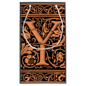 手紙Y中世モノグラムアールヌーボー スモールペーパーバッグ (裏面)