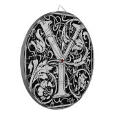 手紙Y中世モノグラムアールヌーボー ダーツボード (正面左)