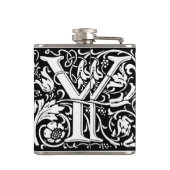 手紙Y中世モノグラムアールヌーボー フラスク (裏面)