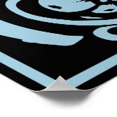 手紙Y中世モノグラムアールヌーボー ポスター (角)