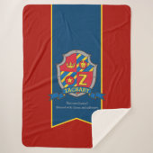 手紙Zザカリー名前をカスタムするは腕のコートを意味 シェルパブランケット (正面)