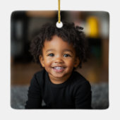 手紙Zモノグラムエレガントクリスマスオーナメント セラミックオーナメント (裏面)