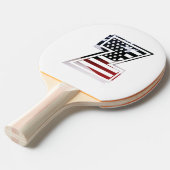 手紙Zモノグラム愛国心 卓球ラケット (正面アングル)