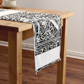 手紙Z中世モノグラムアールヌーボー ショートテーブルランナー (インサイチュ)