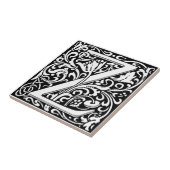 手紙Z中世モノグラムアールヌーボー タイル (側面)