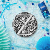 手紙Z中世モノグラムアールヌーボー ペーパープレート (パーティー)