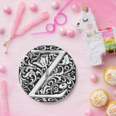 手紙Z中世モノグラムアールヌーボー ペーパープレート (パーティー)