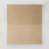 手素朴のフローラGarlandスクリプト プレイスカード (内部開封)