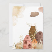 手素朴スケッチ引っ越し祝いパーティーパーティー 招待状 (裏面)