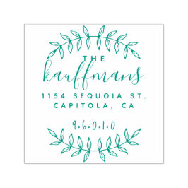 手素朴入力スクリプトファミリ差出人住所 セルフインキングスタンプ