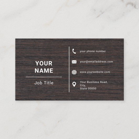 手素朴利木工建築大工 名刺 (正面)