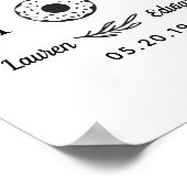 手素朴引きドーナツマインド私はもしのテーブ結婚ルをする ポスター (角)