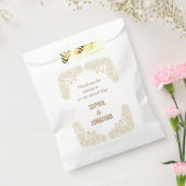 手素朴引きペイズリーの結婚感謝 フェイバーバッグ (封をした状態)