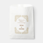 手素朴引きペイズリーの結婚感謝 フェイバーバッグ (正面)