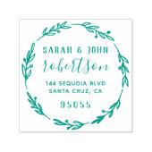 手素朴引き対結婚した差出人住所 セルフインキングスタンプ (デザイン)