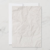 手素朴引き結婚式招待状 招待状 (裏面)