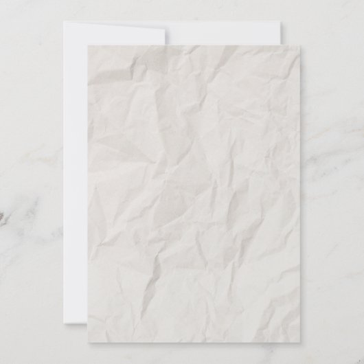 手素朴引き結婚式招待状 招待状 (裏面)