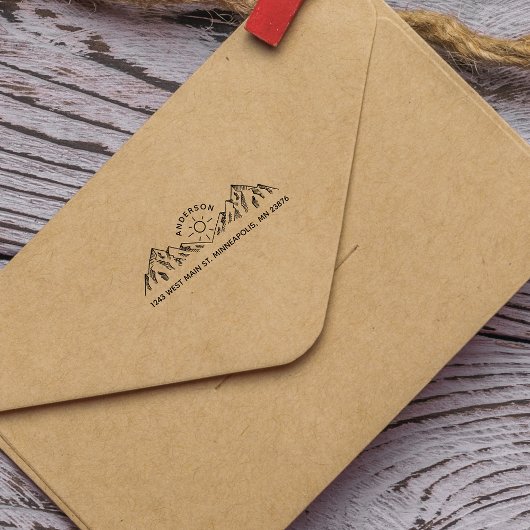 手素朴書名前をカスタムする差出人住所 セルフインキングスタンプ