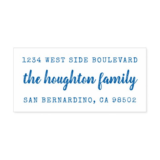 手素朴書名差出人住所 セルフインキングスタンプ (デザイン)