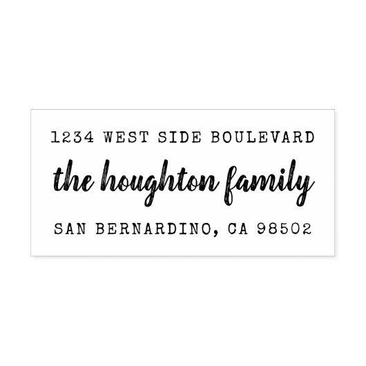 手素朴書名差出人住所 ラバースタンプ (インプリント)