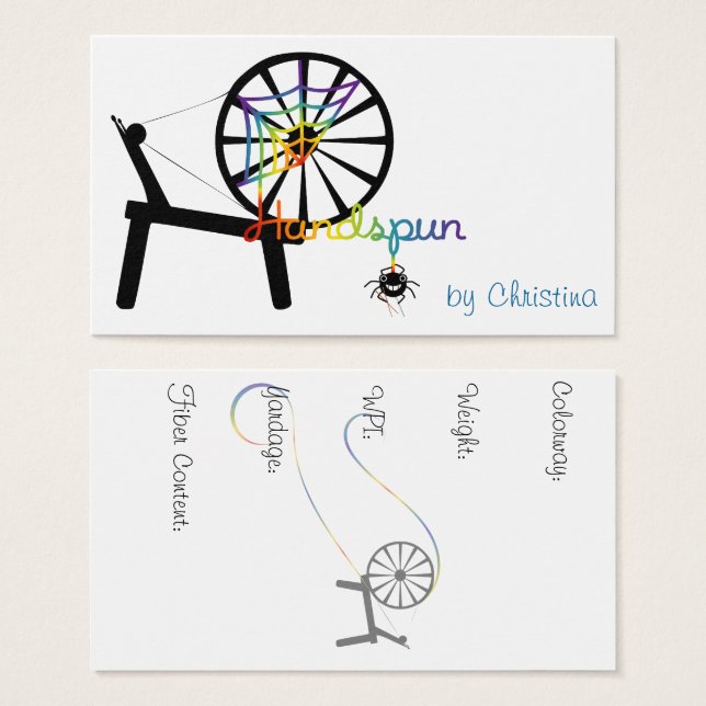 手紡ぎ繊維芸術 (正面&裏面)