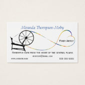 手紡糸ラブスピニングホイール (正面)