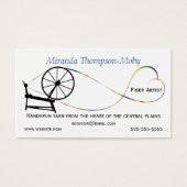 手紡糸ラブスピニングホイール (正面)