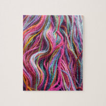 手紡糸編み物ピンクマゼンタ