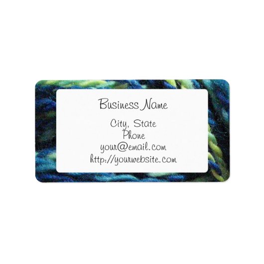 手紡績糸ラベル ラベル (正面)