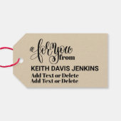 手細工ギフトラベル ギフトタグ (裏面横)