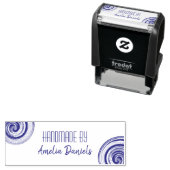 手細工スワール自己インキングゴムスタンプ セルフインキングスタンプ (インサイチュ)