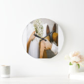 手結婚したを合わせる ラージ壁時計 (ホーム)