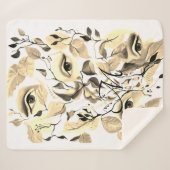 手絵を描の目はカラフルフェミニン目の シェルパブランケット (正面(横))