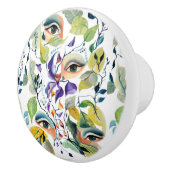 手絵を描の目はカラフルフェミニン目の セラミックノブ (右)