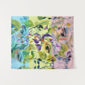 手絵を描の目はカラフルフェミニン目の タペストリー (正面(横))