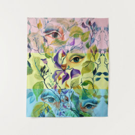 手絵を描の目はカラフルフェミニン目の タペストリー