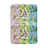 手絵を描の目はカラフルフェミニン目の バスマット (正面縦)