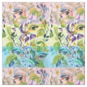 手絵を描の目はカラフルフェミニン目の ファブリック (クローズアップ)