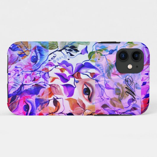 手絵を描の目はカラフルフェミニン目の Case-Mate iPhoneケース (裏面(横))