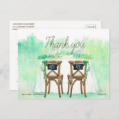 手絵を描の緑縁ど ポストカード (正面/裏面)