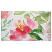 手絵を描の繊細な花模様 ファブリック (ファットクウォーター)