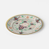 手絵を描アートフローラセラミックの外観ヴィンテージ ペーパープレート (アングル)