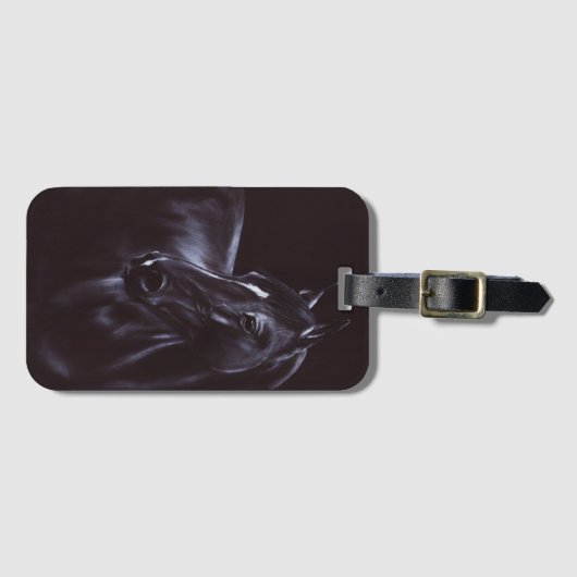 手絵を描ウマ科の術 ラゲッジタグ (正面横)