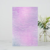 手絵を描エレガント紫 便箋 (スタンド正面)