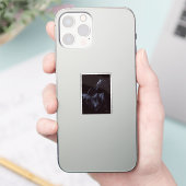 手絵を描エレガント黒馬 シール (スマートフォン)