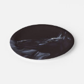 手絵を描エレガント黒馬 ペーパープレート (アングル)