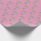 手絵を描オレンジの生姜の瓶ラッピング紙 ラッピングペーパー (角)