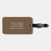 手絵を描カラフル熱帯果実単グラム ラゲッジタグ (裏面横)