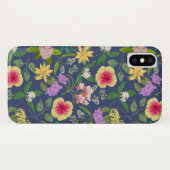 手絵を描カラフル熱帯花の模様 Case-Mate iPhoneケース (裏面(横))