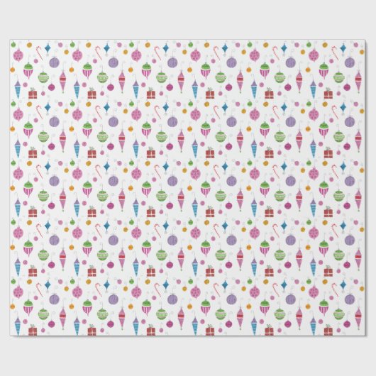 手絵を描クリスマス飾り包み紙 ラッピングペーパー (フラット)